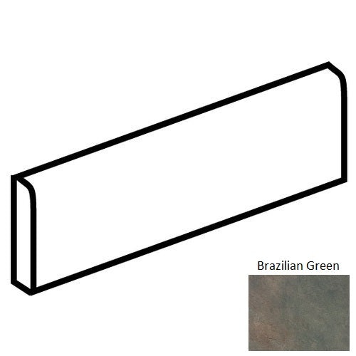 Continental Slate Brazilian Green Bullnose Trim
