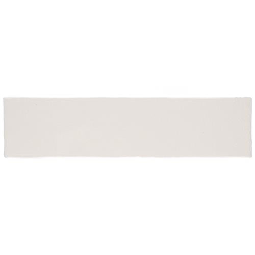 Alaska Craquelle White Ceramic Tile - Glossy - 3" x 12"