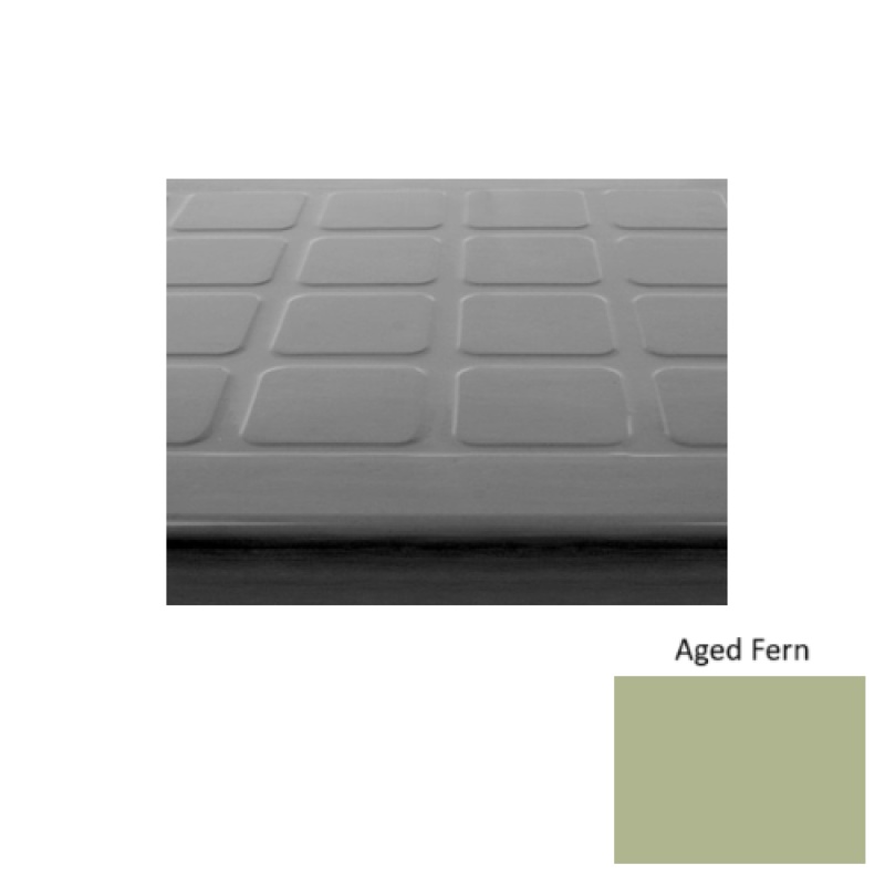 Solid 94 Aged Fern Raised Square Rubber (Sq) Stair Tread - Textured