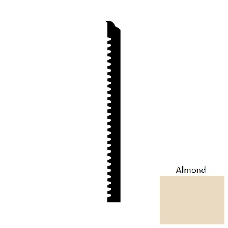 Almond Marquis Thermoplastic Wall Base