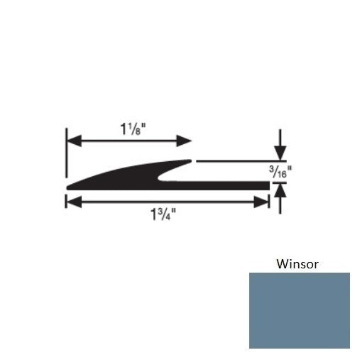 Flextones Winsor Vinyl 185 Transition Edge Guard - 3/16" X 12 Ft - Thermoplastic