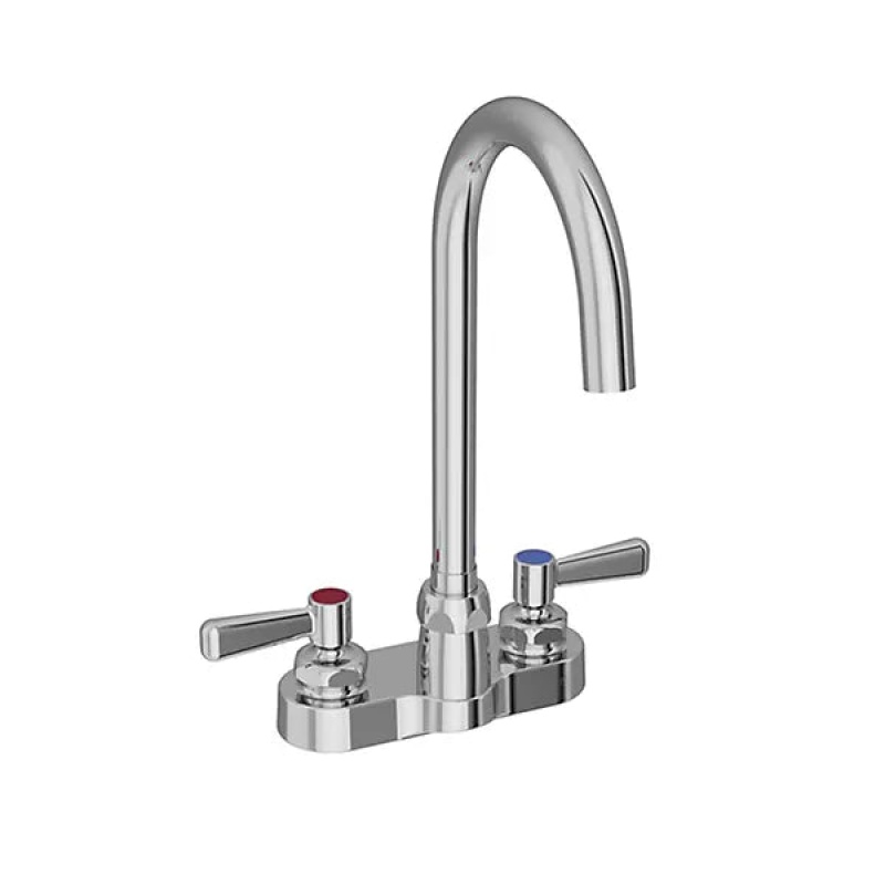 Chrome Deck Mount Kitchen Faucet