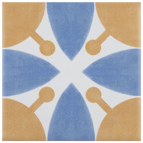 Revival Mini Leaf Ceramic Tile - Matte - 4" x 4"