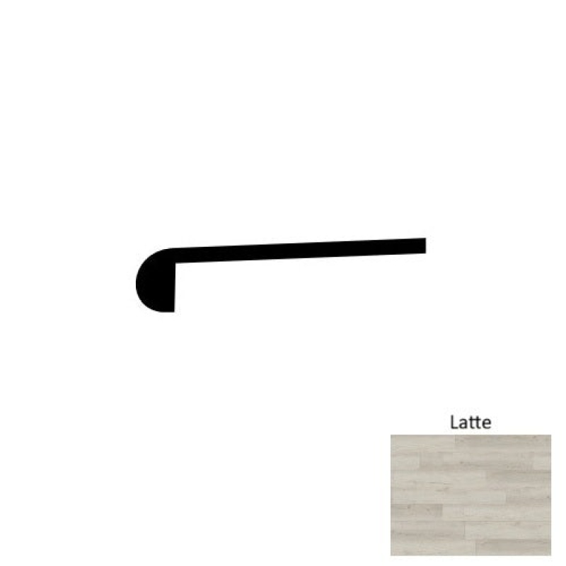 Evolux Apres Sn Latte Luxury Vinyl Moulding / Trim - 2" X 3/4" - 94" Stair Nose - Embossed