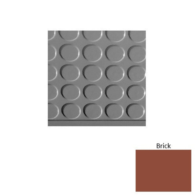 Solid Brick Vantage Raised Circular Rubber Stair Tread