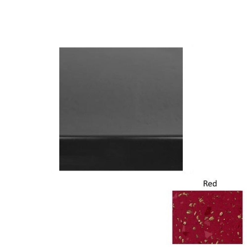 Renew 60 Red Heavy Duty Rubber (Sq) With Galley Red Abrasive Strip Stair Tread With Dupont Kevlar - Smooth
