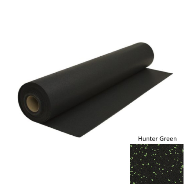 Hunter Green Recoil Fitness Flooring 0% Chip 1/2 Gauge - Urethane