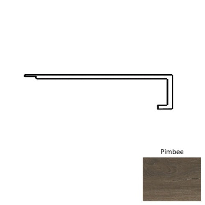 Jasper Pimbee Luxury Vinyl Moulding / Trim - 5" X 47" Square Flush Stair Nose - Commercial Ceramic Bead Uv Coating