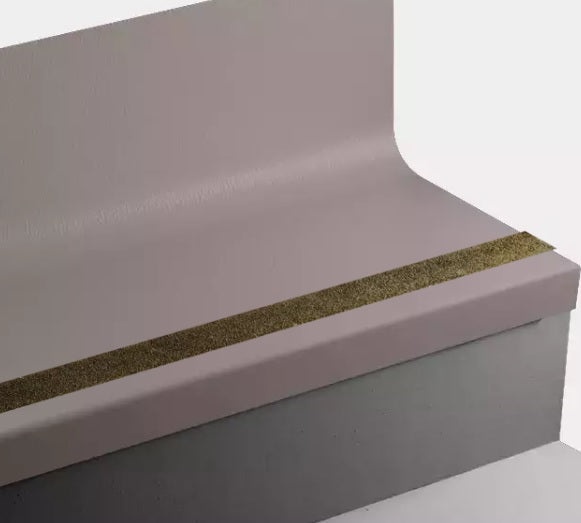 Espresso Hammered Rubber Stair Tread with Riser