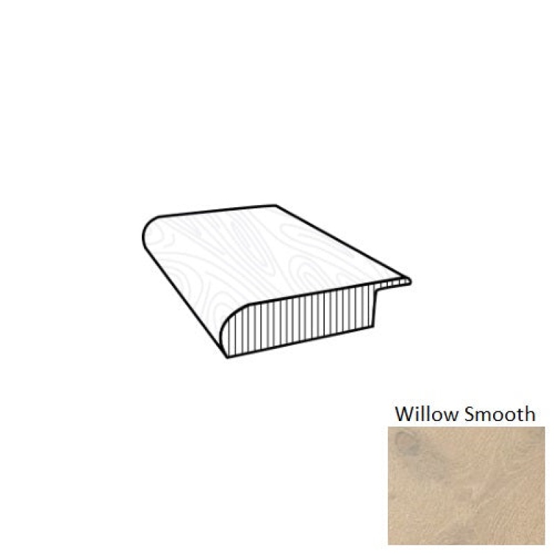 Natural Timbers Smooth Willow Hardwood Overlap Stair Nose