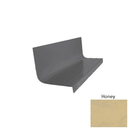 Evolving Styles Creative Elements Honey Type 1701 Distinct Designs Rubber - 20 1/2" X 72" Stair Tread - Rgt Radial Ii Raised Disc Design