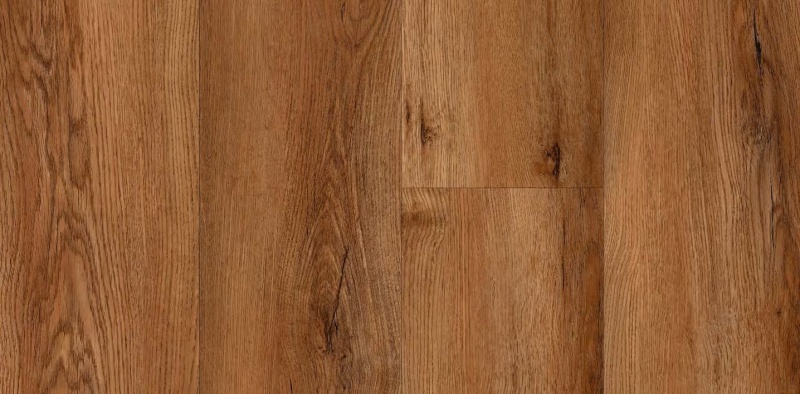Mustang Gunstock Luxury Vinyl Plank Flooring - Uv Polyurethane - 7" X 48"