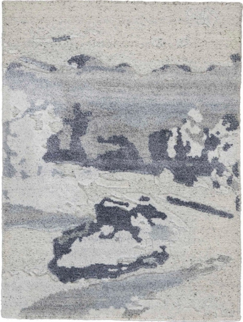 Divine Slate Wool Blend Contemporary Area Rug - 9 Ft X 12 Ft