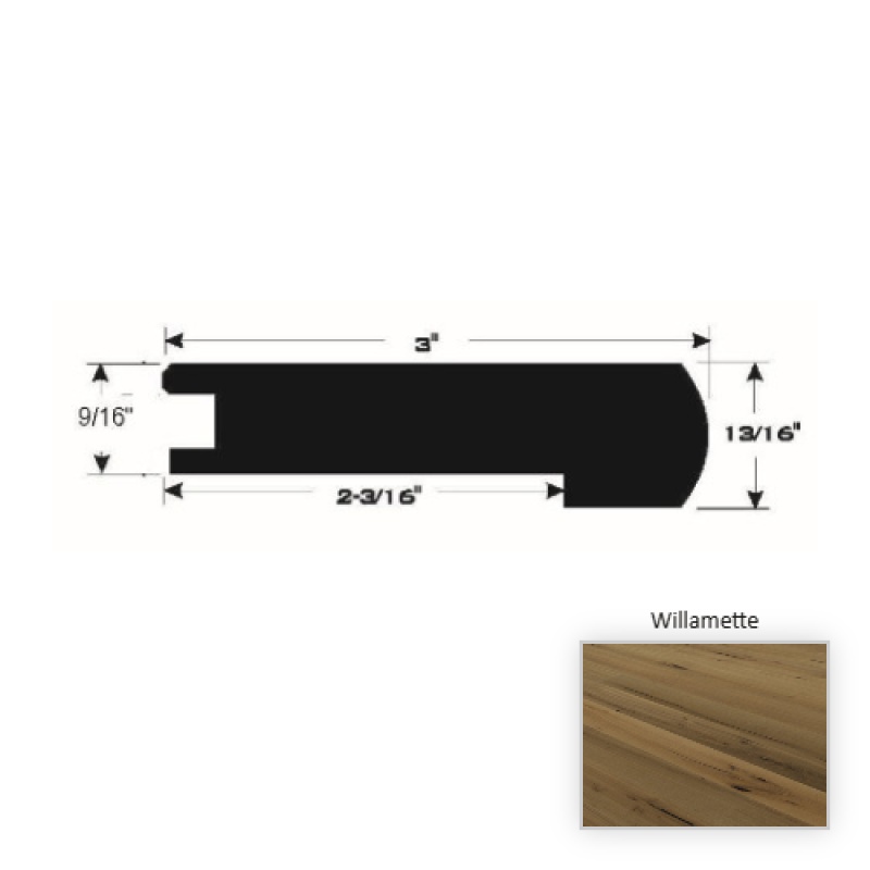 D'vine French White Oak Willamete Flush Stair Nose