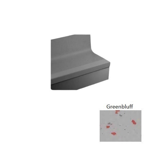 Johnsonite Greenbluff Rice Paper Rubber Stair Tread with Riser