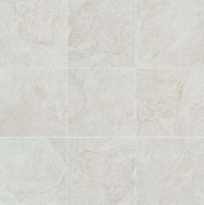 Crown White Porcelain Tile - Light Textured
