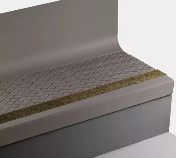 Johnsonite Grounded Diamond Stair Tread with Riser