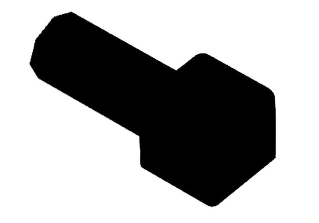 Quadec 90 Degree Outside Corner Tile Edging Trim - Black