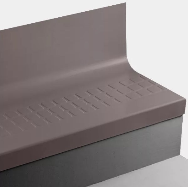 Johnsonite Espresso Raised Square Rubber Stair Tread Trim