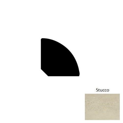 Adura Rigid Rectangle (Pr1) Meridian Stucco Luxury Vinyl Moulding / Trim - 94" Quarter Round - Embossed
