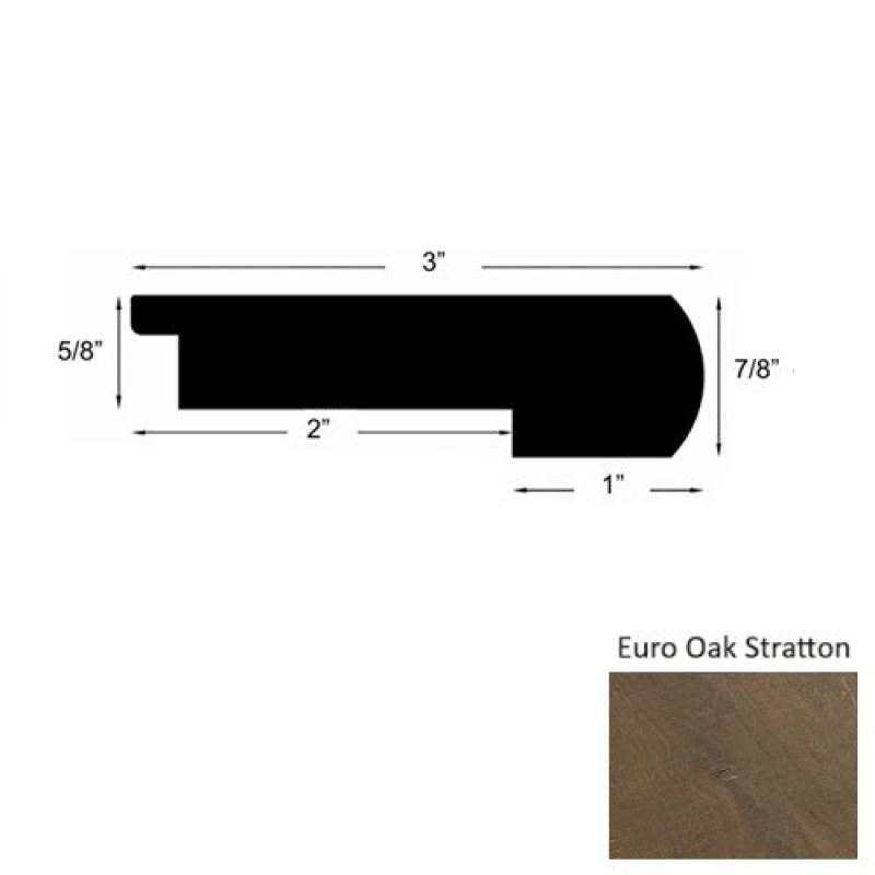 Mill Creek Euro Oak Stratton Round Stair Nose