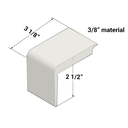 Johnsonite Icicle Vinyl Moulding / Trim