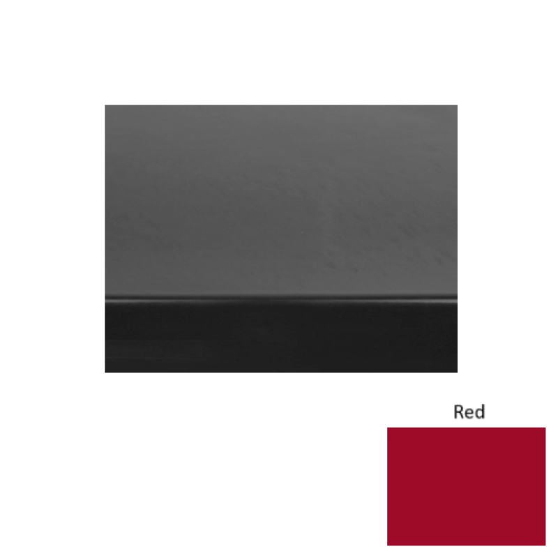 Solid 70 Red Light Duty Rubber (Sq) Stair Tread - Smooth