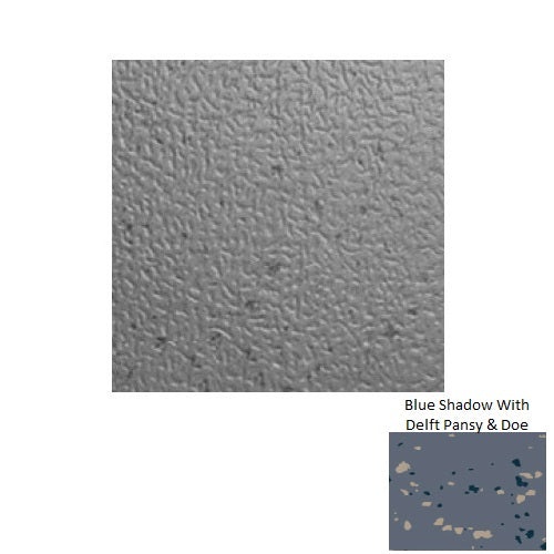 Spextones Blue Shadow With Delft Pansy & Doe Hammered Se Rubber Distinct Designs Tile - Textured