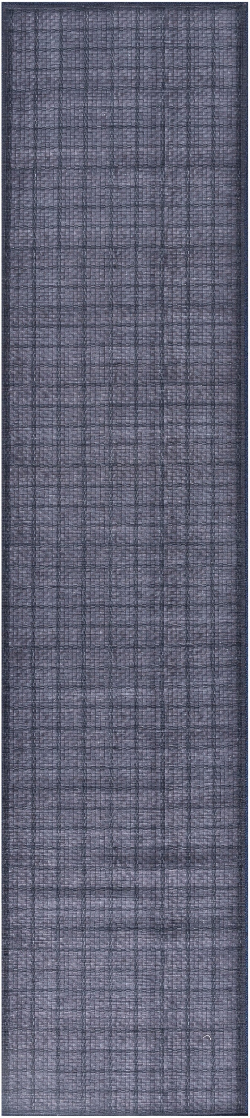 Nourison Washables Navy Blue Cotton Blend Modern Area Rug
