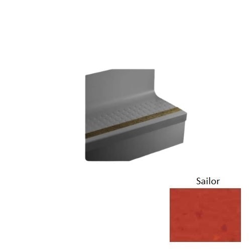 Raised Round Rubber Stair Tread with Riser