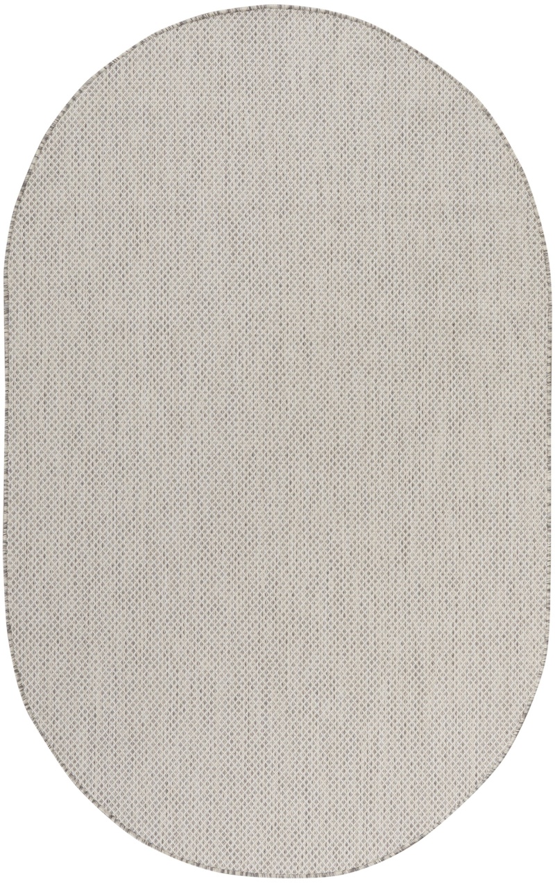 Courtyard Cou01 Ivory / Silver Area Rug