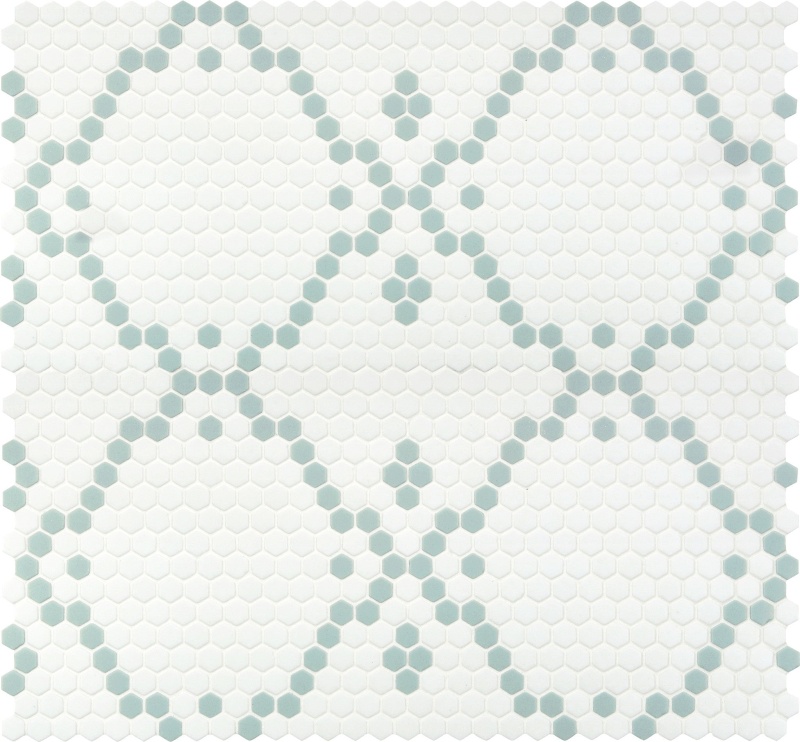 Geometro 2.0 Bisou Dawn Glass Mosaic - Hexagon - Matte