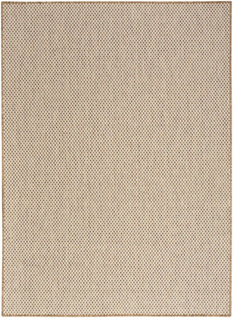 Courtyard Jute Ivory Cou01 Polypropylene & Polyester Contemporary Area Rug - 5 Ft X 7 Ft - Jute Ivory