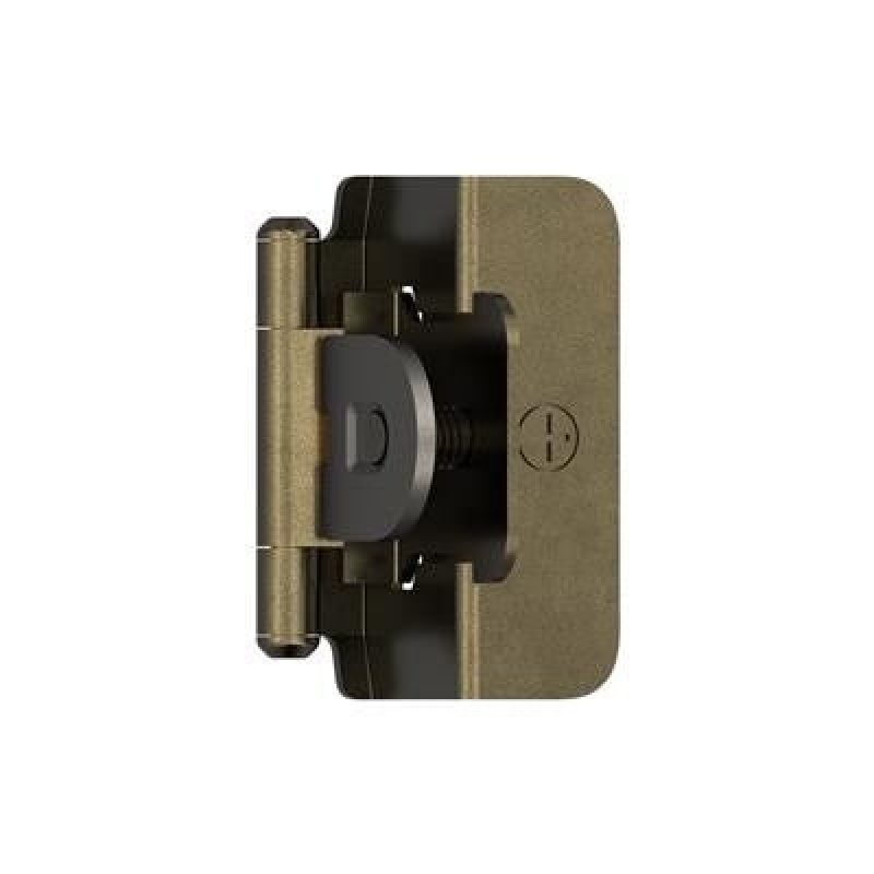 Burnished Brass Steel Face Frame Self Close Mortise Cabinet Hinge