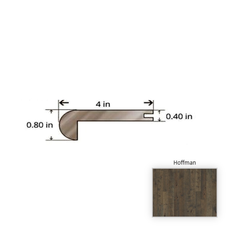 Hickory Hoffman Hardwood Stair Nose Trim
