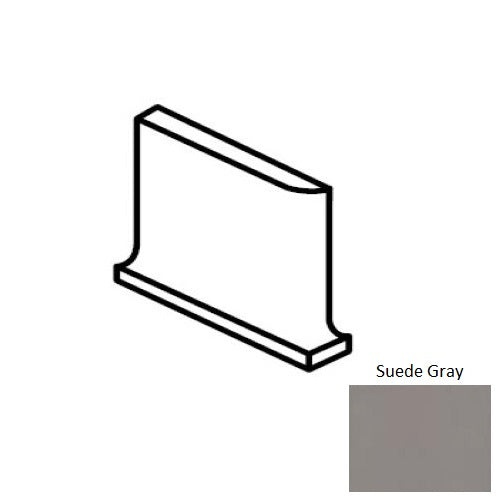 Color Wheel Classic Suede Gray Ceramic Wall Trim