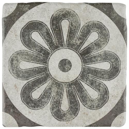 Costa Cendra 4 Decor Zinnia Ceramic Tile - Matte - 7 3/4" x 7 3/4"