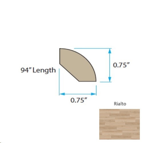 Waterfront Rialto Laminate Wood Quarter Round Trim