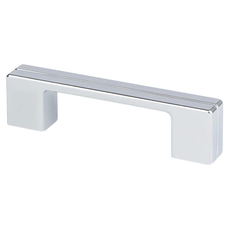 Berenson Skyline Zinc Bar Pull - Polished Chrome