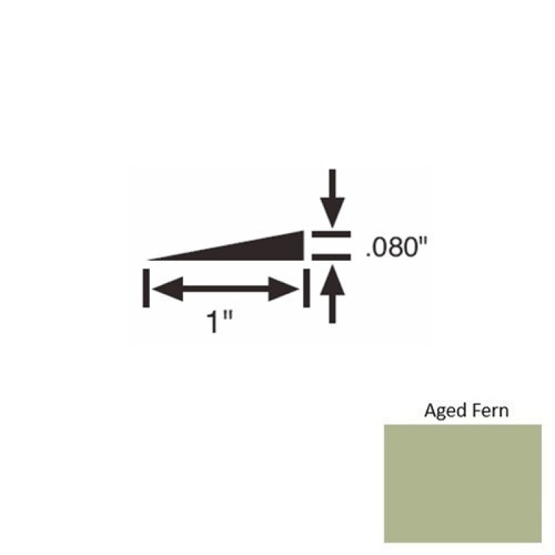 Solid 21 Aged Fern Rubber Reducer Strip