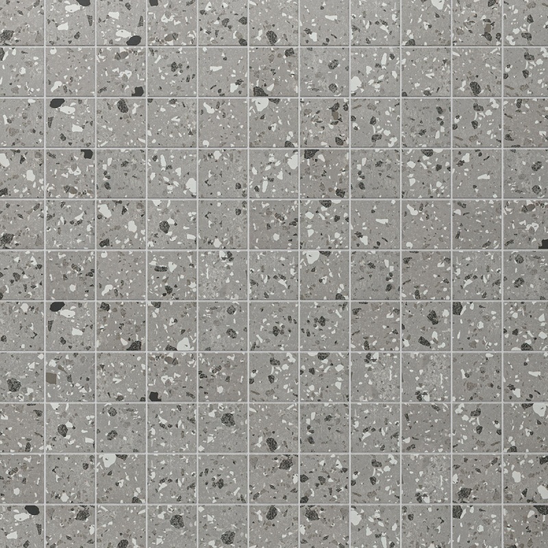 Poke Smoke Flecks Porcelain Mosaic - 3" x 3" - Matte