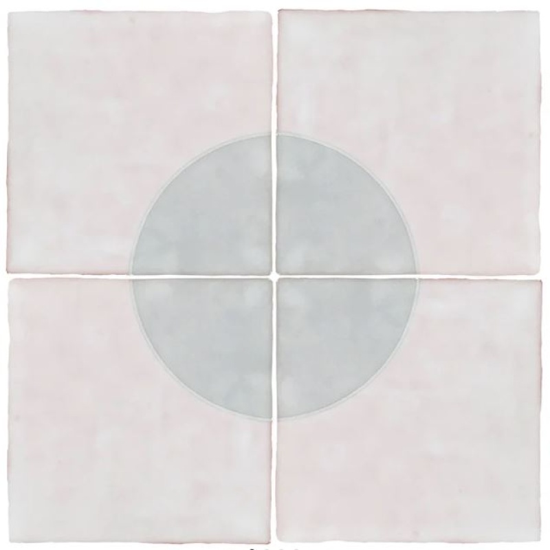 Melody Eme Ash Chloe Decor Ceramic Tile - Glossy - 5" X 5"