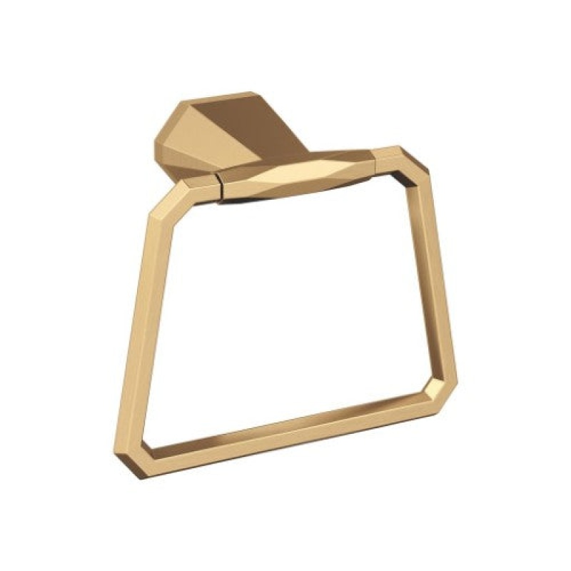 St. Vincent Zinc & Stainless Steel Wall Mounted Towel Ring - Champagne Bronze - 6 11/16" (170 Mm) Length