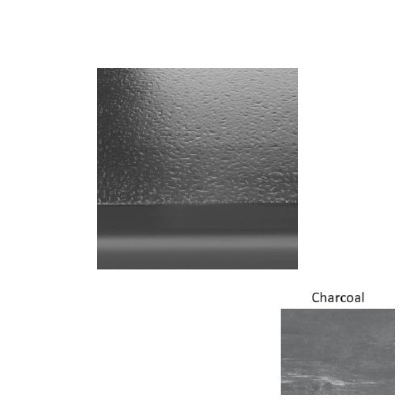 Marbleized 95 Charcoal Hammered Rubber (Sq) Stair Tread With Riser - Hammered