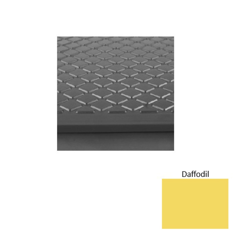 Solid 30 Daffodil Diamond Rubber (Sq) Stair Tread With Dupont Kevlar - Textured
