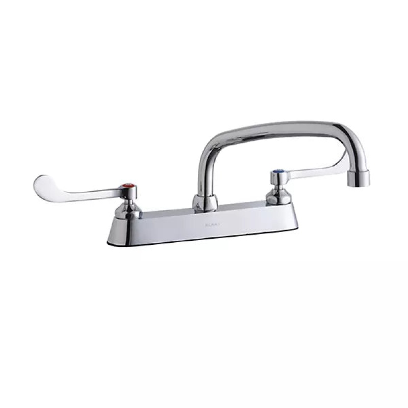 Lk810at10t6 Chrome Deck Mount Bathroom Faucet - Double Handle / Three Holes - Chrome