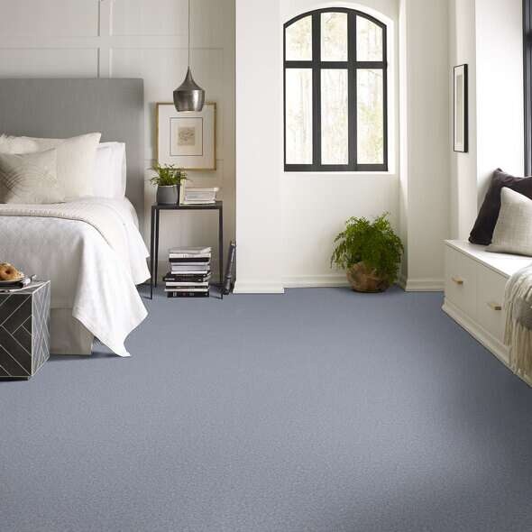 Magic At Last I 15' Wedgwood Blue Nylon Carpet - Textured