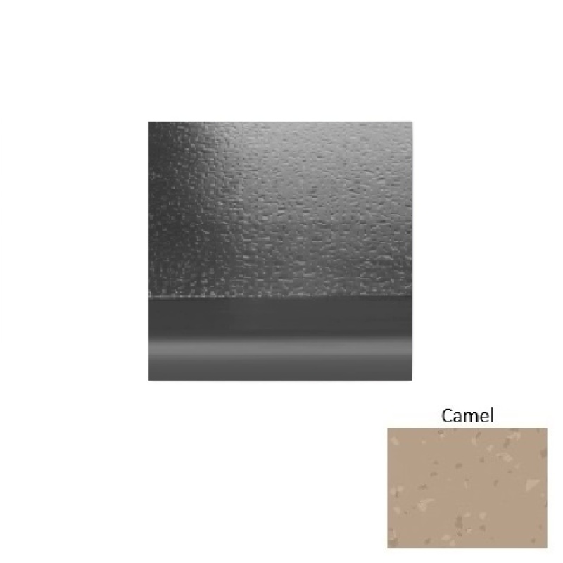 Symmetry 95 Camel With Riser Rubber (Sq) Stair Tread - Hammered