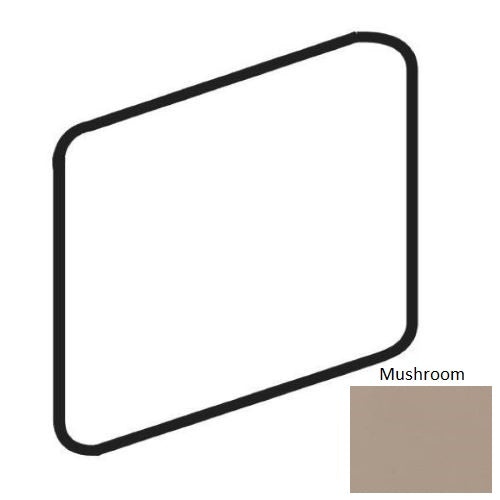Unglazed Mosaics Mushroom Porcelain Floor & Wall Trim - 2" X 2" Bullnose Outcorner