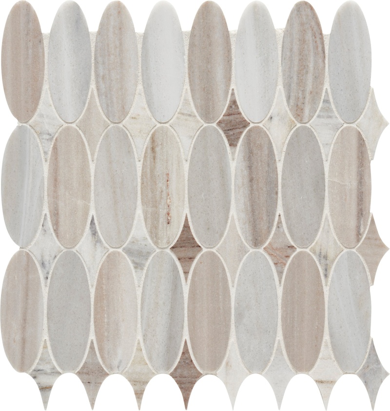 Completa Skyline Marble Mosaic - Oval - Honed